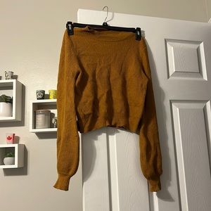Burnt orange sweater